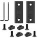 Black Aluminum Picatinny Rail Set 5 Slots 2PCS With 4 T-Nuts 4 Screws And 2 Allen Wrenches For Accessory Mounting_desvips.com