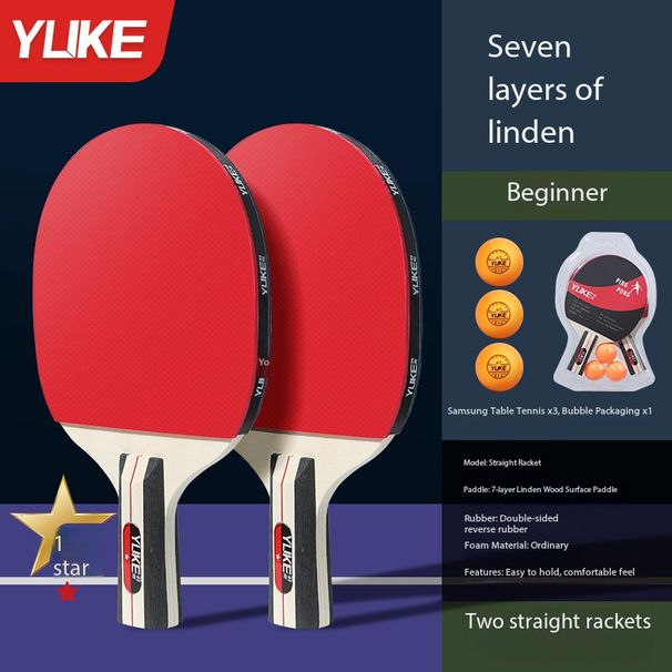Authentic Table Tennis Racket For Kids & Primary School Students Beginner Professional Long Handle Horizontal Table Tennis Racket_desvips.com