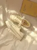Shoes Flats Female Sneakers Heels Dress Fabric Rubber Lace-Up Solid Leisure Flock Back Casual Woman Shoe Low H 240626_desvips.com