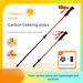 Carbon Fiber Children's Trekking Pole Telescopic Portable Non-Slip Walking Stick Outdoor Hiking_desvips.com