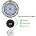 CAOX Outdoor Waterproof Tactical Survival High Precision Professional Metal Aiming Compass Exploration Geology_desvips.com