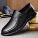 Genuine Handmade Loafers Slip On Business Casual Classic Soft Leather Hombre Breathable Men Shoes Flat 240801_desvips.com