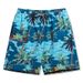Men's Trunks Digital Print Vacation Hot Spring Elastic Slim Fit Water Park Swim Shorts_desvips.com