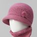 Women Winter Warm With Fleece Thick Knitted Wool For Middle-aged Elderly Mothers And Grandmothers Cotton Hat_desvips.com