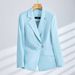 women’ eige blazer set – casualchic suit jacket & cropped pants (s4xl)_desvips.com