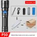 Outdoor Zoom Emergency Strong Light Portable Rechargeable Multifunctional White Laser Flashlight_desvips.com