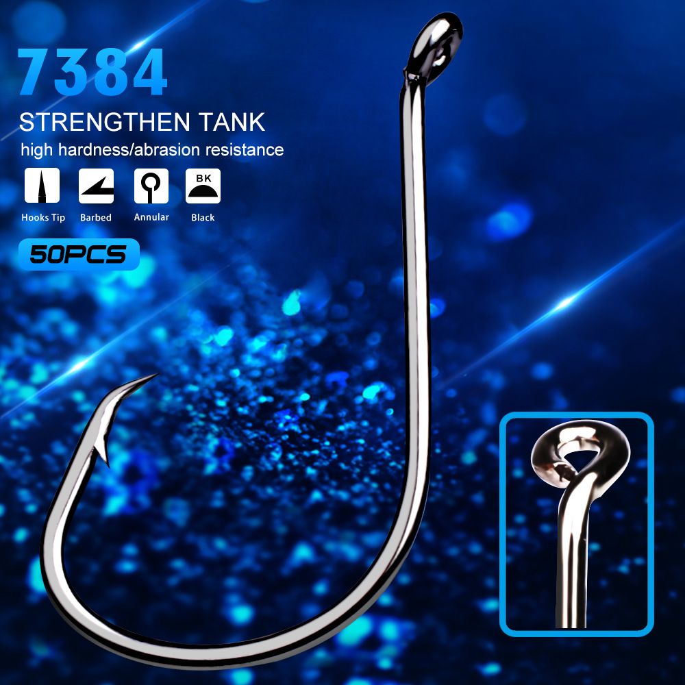 PRO BEROS Brand Fishing Gear High Carbon Steel Octopus With Barbed Fish Bulk Single Hooks 100 Pieces/Pack_desvips.com