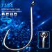 PRO BEROS Brand Fishing Gear High Carbon Steel Octopus With Barbed Fish Bulk Single Hooks 100 Pieces/Pack_desvips.com