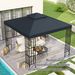Toile De Rechange Pour Pavillon Tonnelle Tente 3 X 3 M Polyester Haute Densité 180 G/m² Gris Foncé_desvips.com