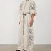 Women's Clothing Fashion Cotton and Linen Printed Wide Leg Pants Set 2024 Spring and Summer New Products_desvips.com