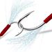 High Carbon Steel Iseni Sea Iron Plate Single Tying Bright Silk Boat Feather Bulk Fishing Hook_desvips.com