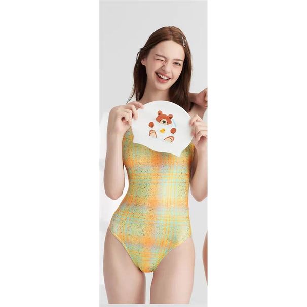 Speed Suit Swimming Suits Women's One-Piece Triangular Racing Swimsuit Quick Dry Slimming Plus Size Conservative_desvips.com