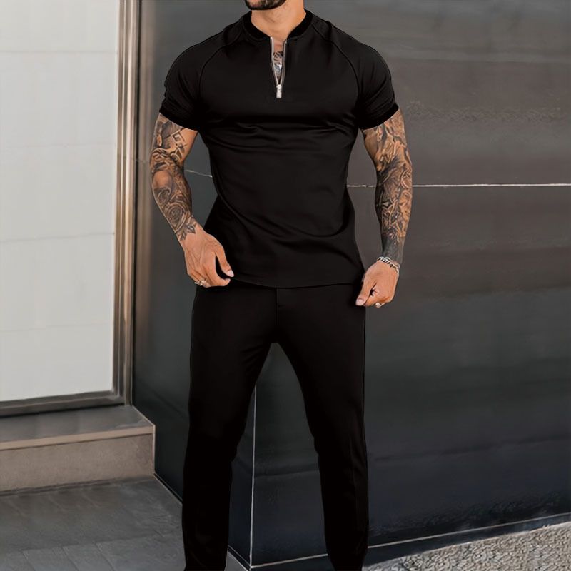 Men's Outfit Trendy Youth Casual Sports Suit_desvips.com