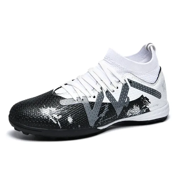 High Ankle Men Shoes Kids Outdoor Non-Slip Light AG/TF Football Boots Children Ultralight Soccer Cleats Girls Sneakers_desvips.com
