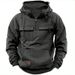 New Spring Autumn Winter Men's Hooded Solid Color Youth Sports Multi-Pocket Patchwork Sweatshirt Jacket_desvips.com