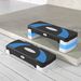 Step Fitness Per Aerobica Antiscivolo E Regolabile Su 3 Altezze, In PP, 80x31x20 Cm, Blu E Nero_desvips.com