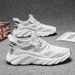 Trendy New Men's Breathable Mesh Sneakers Fashion Versatile Casual Fly Knit Comfortable Running Shoes_desvips.com