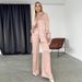 Women's Clothing suits for women long-sleeved lapel shirts leopard print trousers women's fashion casual two-piece suits_desvips.com
