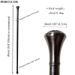 Antique Silver Crown Sword Round Handle Walking Cane - Detachable Vintage Walking Stick Cosplay Prop For Men And Women_desvips.com