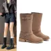 Women Boots New Belt Design Fashion Simple Casual Style Free Shipping_desvips.com