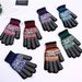Hiking Clothings Winter Fashion Five Finger Warm Knitted Gloves Missing Wool Non Slip Glue Foreign Trade Labor Protection_desvips.com