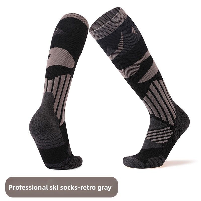 Outdoor Sports Thickened Hiking For Men Women, Towel Bottom Sweat-Absorbing Long Tube Socks, Odor-Resistant And Warm_desvips.com