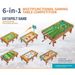 6-in-1 Multifunctional Pool Table Game Set - Indoor Kids' Competitive Tabletop Game Toy_desvips.com