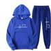 Men And Women Fleece Sweatshirt Autumn Winter Heart Pattern Hoodie Trendy Brand New Men's Set_desvips.com
