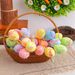 New Easter Pattern Printed Foam Decorations, Holiday Simulation Egg Inserts For Scene Arrangement_desvips.com