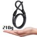 Anti-Theft Cable With Looped Ends Anti-Theft Security Cable Double Loop End Lightweight Sturdy Bikes Lock Cable For Bicy_desvips.com