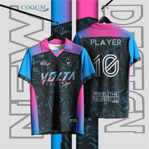 Free Custom Name Retro Collar Futsal Football Jersey Breathable Mesh Highquality Ultrafine Fiber Fabric_desvips.com