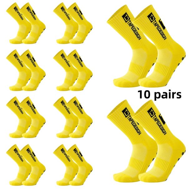 10Pairs Men Women Non Slip Grip Socks Tailored For Soccer Cycling Hiking Shockproof And Elastic_desvips.com