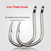 Deep Iron Plate Tin-Plated Anti-Rust Fish Pack Sea With Barbed Eye Hook Reinforced Fishing Gear_desvips.com