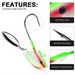 Willow Blade Non-Tipping Lead Head Anti-Hook Bottom Lure JIG Soft Worm Hook With Rotating Spinner_desvips.com