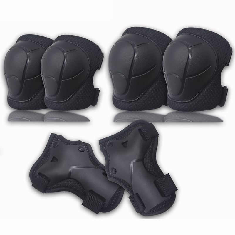 Kids Roller Skating Protective Gear Set 6-Piece - Helmet, Knee Pads, Elbow Pads, Wrist Guards For Skateboarding, Cycling & Outdoor Sports_desvips.com