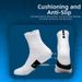 Elite Men's And Women's Mid Calf Non-Slip Basketball & Soccer Socks With Terry Cloth Soles For Professional Outdoor Sports_desvips.com