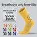 Wavy Jacquard Mid-Calf Soccer Socks High Elastic Waistband Non-Slip Dotted Terry Cloth Sole Sports Socks for Wholesale Export_desvips.com