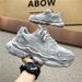 Live Broadcast Of 2024 Spring New Men's Korean Version Trendy Sports And Leisure Mesh Dad Student Running Shoes_desvips.com