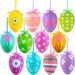 Easter Eggs Are Randomly Mixed Painted, Can Be Hung As Colorful Home Decorations, Cute Ornaments And Pendants_desvips.com
