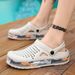 2025 new style fashionable outdoor sandals women's platform combination thick soled beach shoes letter velcro sandals_desvips.com