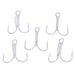Sea High Carbon Steel With Barbs Anchor Lure Fishing Gear White Treble Hooks 100 Pieces/Pack_desvips.com