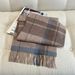 Vintage Limited Edition Christmas Year Textured 100% Wool Plaid Tassel Scarf Neck Warmer Versatile Autumn Winter New_desvips.com