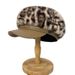 Winter New Fashion Plush Leopard Print Leather Brim Patchwork Octagonal Hat For Women, Face Slimming Elegant Mohair_desvips.com