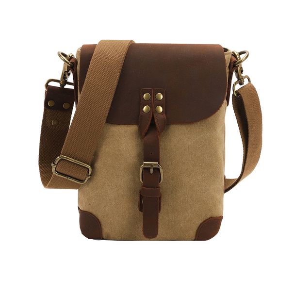 Retro Outdoor Casual Leather Message Bag_desvips.com