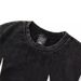 Dark Style Abstract Print Short T-Shirt For Men, Washed And Distressed, Loose Fit, Trendy Five-Quarter Sleeve, Summer_desvips.com