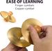 VixxNoxx Professional Copper Finger Cymbals - 3.5inch 9cm Mini Percussion For Belly Dance, Orff Instruments And Live_desvips.com