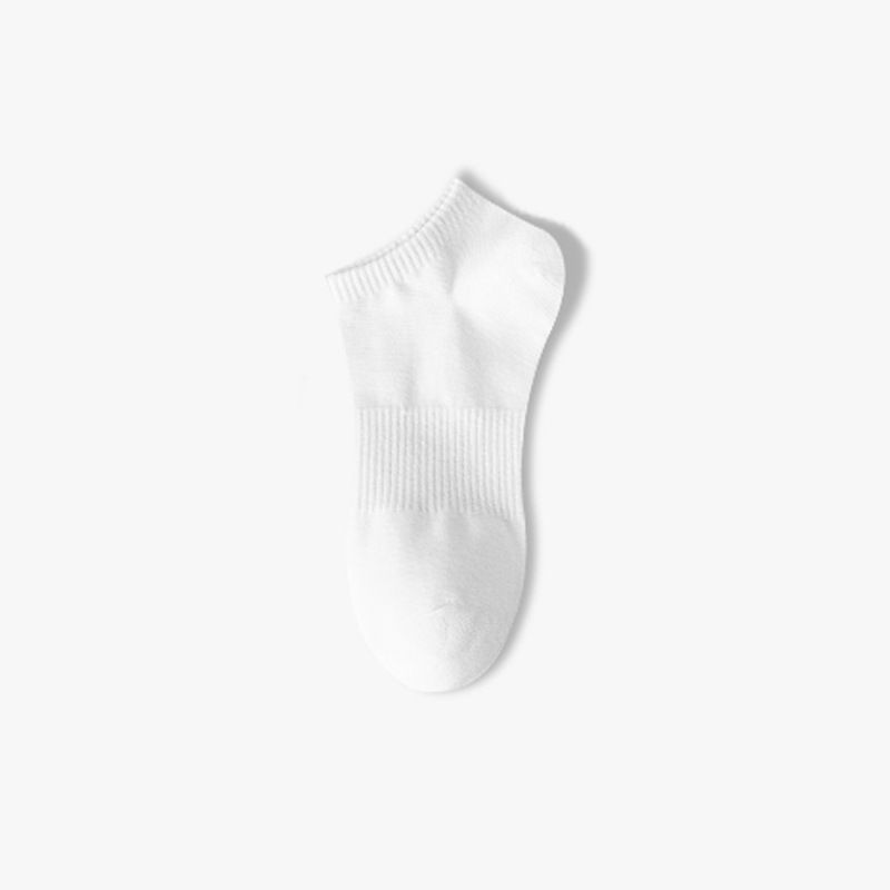 Men's Summer Thin Mid Calf Sports Socks Sweat Absorbing Odor Resistant Antibacterial Pure Cotton Long Socks_desvips.com