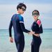 New Couple's Diving One-piece Swimsuit For Women, Quick-drying, Conservative, Long-sleeved, Long-pants, Full-body Sun_desvips.com