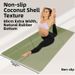 Coconut Shell Frosted PU Yoga Mat 6 Mm Natural Rubber High Strength Non Slip Fitness Mat Professional Widened To 80 Cm Shock Absorbing Pad_desvips.com