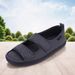 Diabetic Adjustable Hook & Loop Summer Walking Sandals Wide Swollen Shoes For Elderly Swelling Sensitive Feet_desvips.com
